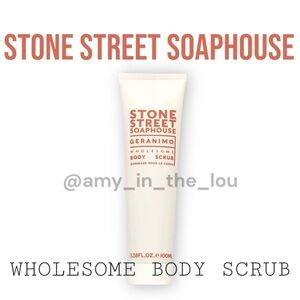 Geranimo Wholesome Body Scrub by Stone Street Soaphouse